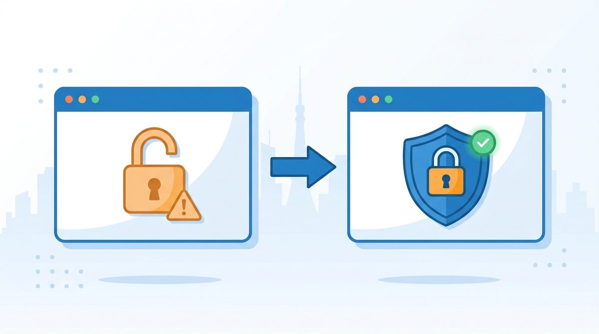 SSL・常時SSL化とは？必要性と仕組み に関する解説イメージ